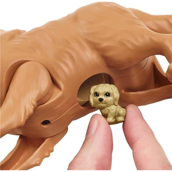 Barbie Doll and Pets, Blonde Doll with Mommy Dog, 3 Puppies Pet Accessories - Picture 4 of 6